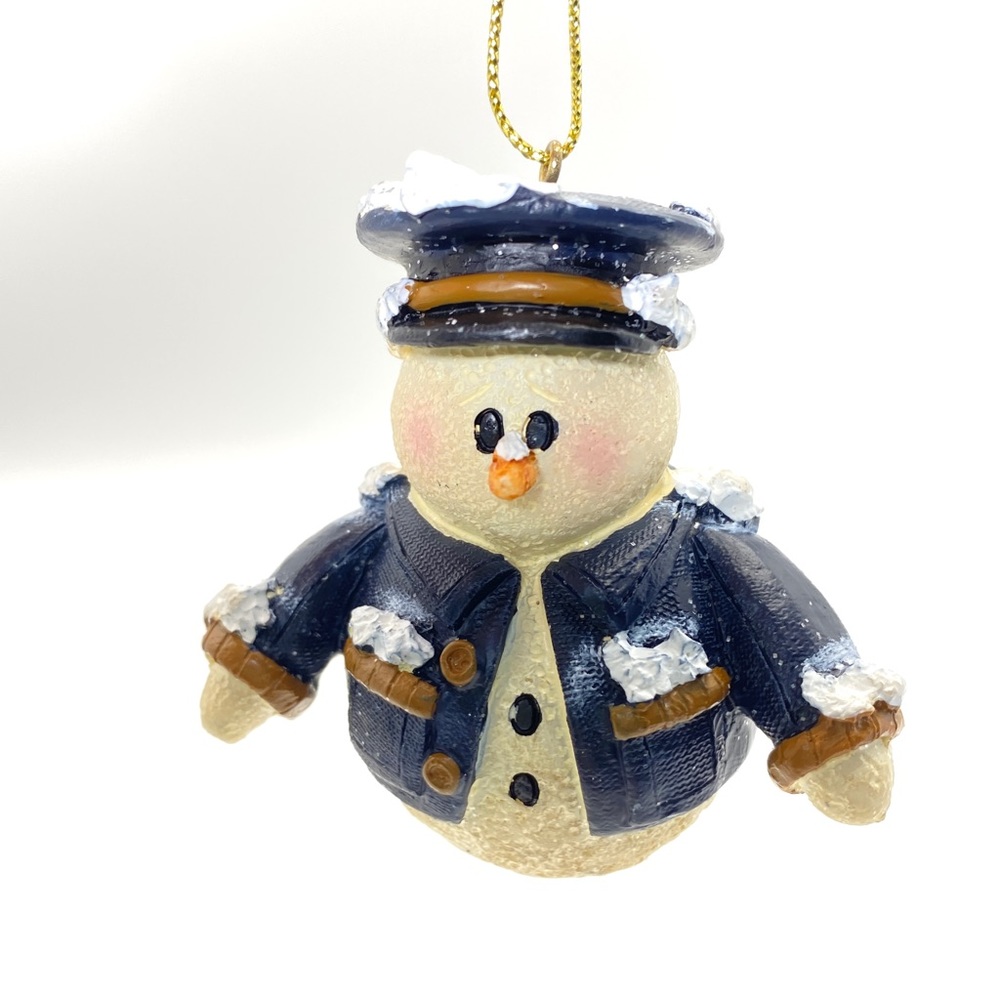 Vtg Policeman Ornament New in Box Christmas Holiday ENCORE Snowberry Cuties
